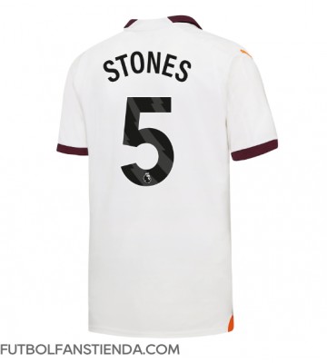 Manchester City John Stones #5 Segunda Equipación 2023-24 Manga Corta